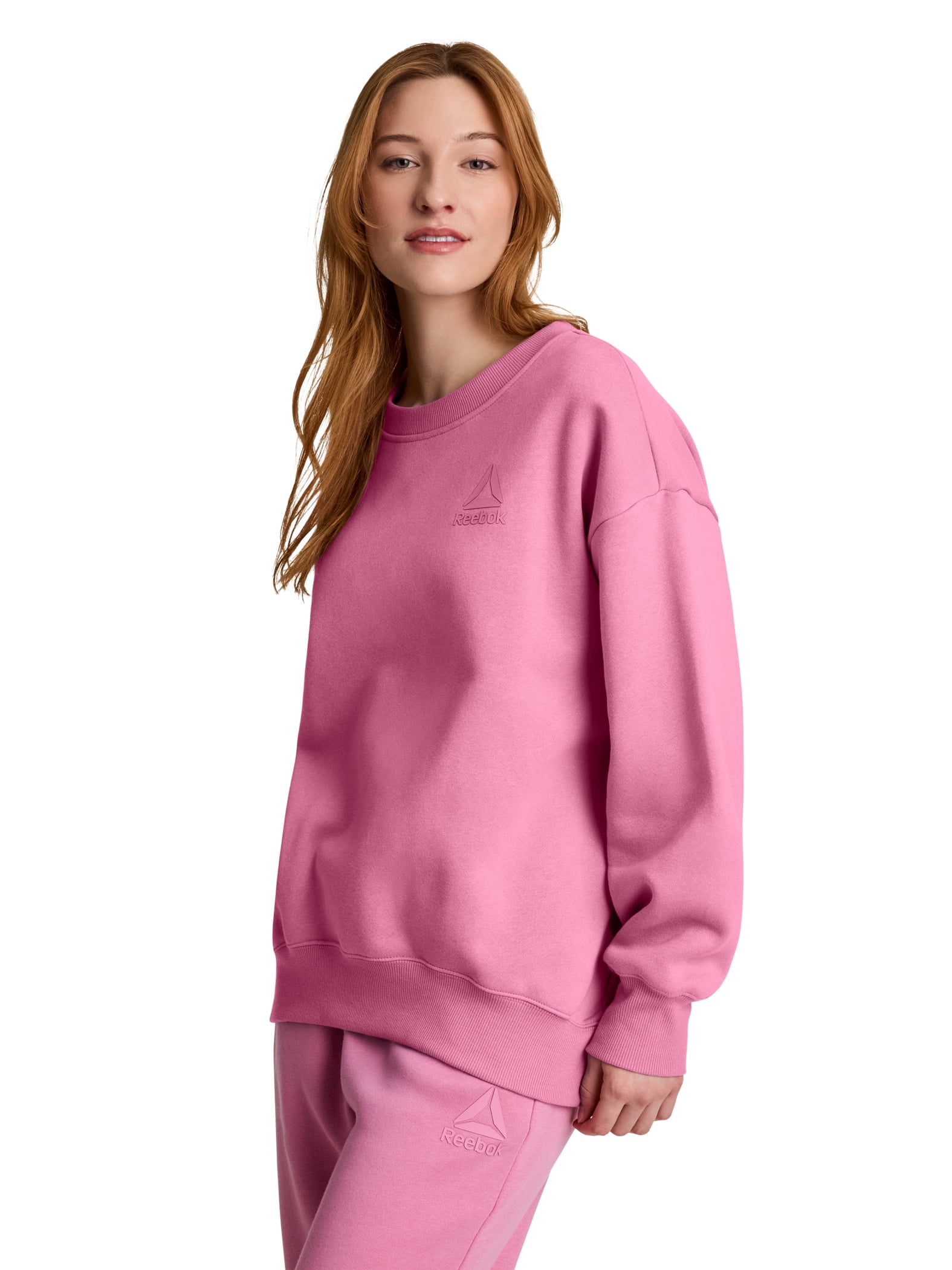Reebok Women's and Women's Plus Weekender Oversized Crewneck, Sizes XS-4X