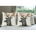 thumbnail image 6 of Ambesonne Saying Throw Pillow Cover 4 Pack, Love What You Do Lettering, 24", Multicolor Pink, 6 of 7