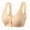 Beige, variant on Darzheoy Bras for Women No Underwire Ladies Front Closure Bras Comfortable Breathable Bra Underwear Bras XL(42)