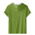 thumbnail image 4 of Pantalones Cortos Casuales para Hombre Impresión Digital Pullover Camiseta con Capucha Deportiva de Fitness, Blusa de Cuello Redondo de Poliéster para Al Aire Libre, Diaria Y Toda la Temporada, 4 of 4