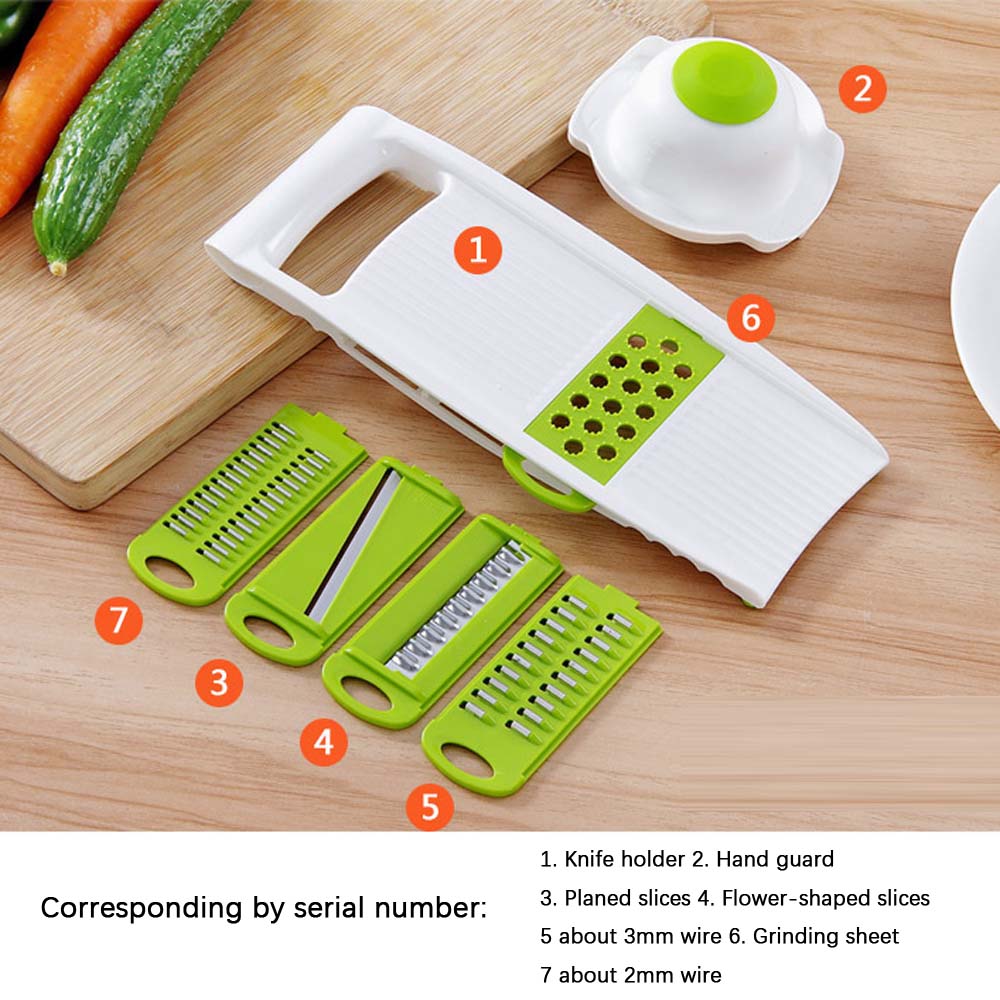 Mandoline Slicer (Adjustable) - 5 Blades - Vegetable Cutter