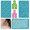 thumbnail image 2 of COOLHOOD Silk Screen for Clay, Reusable Silk Screen for Earrings, Silkscreens for Clay Jewelry, Texture Sheets for Clay, 2 of 3