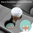 thumbnail image 4 of Corgi - Juego De Posavasos Absorbentes Para Tazas De Coche, Diseño De Cachorros De Cerámica, Regalos De Corgi Para Amantes De Perros Y Dueños De Mascotas, Aman A Los Cachorros Corgi De 2.56 Pulgadas (, 4 of 4