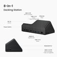 thumbnail image 3 of Estación de acoplamiento HiDock H1E 8 en 1 USB C con grabadora de voz AI, 3 of 9