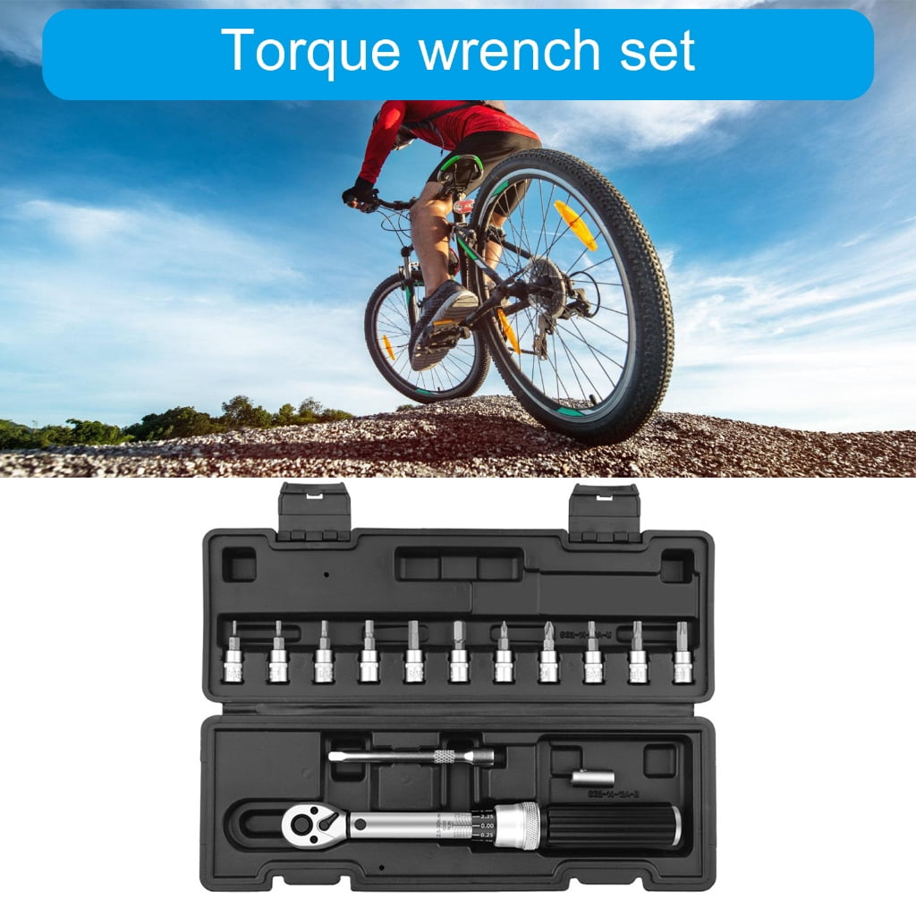 Zeiwohndc Bike Torque Wrench Set 1/4inch Torque Wrench 2.5-30Nm for Mountain Bike