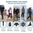 thumbnail image 5 of Collapsible Trekking Hiking Poles- 2 Pack Folding  Walking Sticks with Quick Lock System 4 Season Accessories,Telescopic, Adjustable, Lightweight for Men Women, 5 of 5
