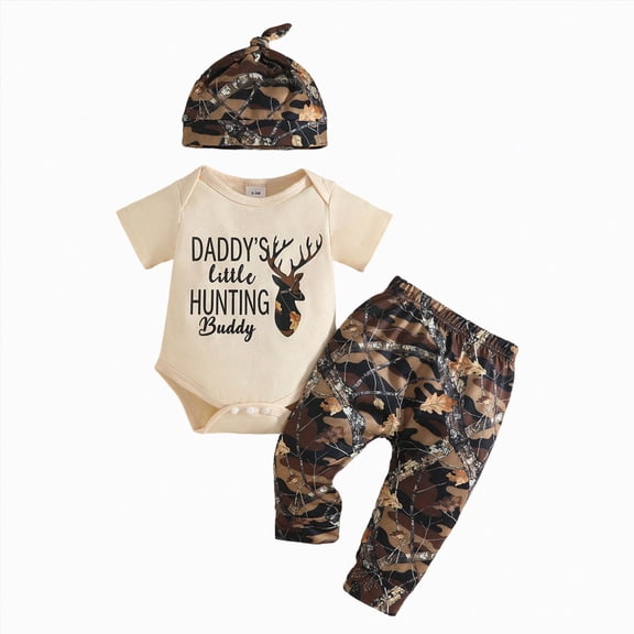 gdxvjhbj Baby Boy Outfit Baby Boy Clothes Letters Embroidered Baby Sweatshirt Romper Waffle Pants Set Infant Boy Fall Winter Outfits 0 3 6 9 12 18 24 Months (Beige,6-12 Months)