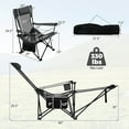 thumbnail image 3 of Costway Folding Camping Chair with Detachable Footrest, Grey, 3 of 10