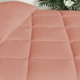 thumbnail image 3 of BNM Solid Comforter Down Alternative Bedding, California King, Blush, 3 of 8