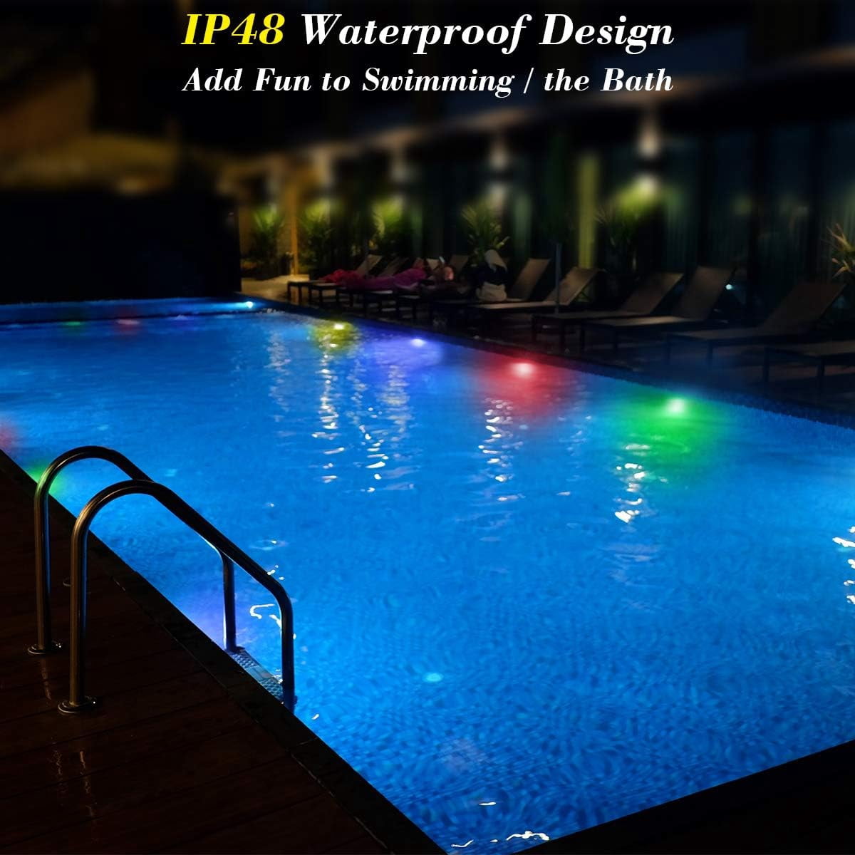 12 Pack Mini Submersible LED Lights with Remote,1.18 in Multicolor LED Tea Lights,Battery Operated Remote Control Tea Lights for Pool Pond Decoration