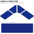 thumbnail image 5 of VIVO Black 83 x 83 inch Curved Corner Table Top for Sit to Stand Desk Frames, 5 of 8