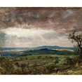 thumbnail image 2 of Constable, John 17x15 Gold Ornate Wood Framed with Double Matting Museum Art Print Titled - Hampstead Heath, Looking Toward Harrow, 2 of 4