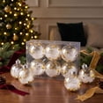 thumbnail image 5 of 2026 Christmas Home Party Decoration 6PCS Clear Christmas Ball Ornaments Shatterproof Transparent Plastic Baubles Filled With Star Confetti White Christmas Celebration Party Supplies, 5 of 9