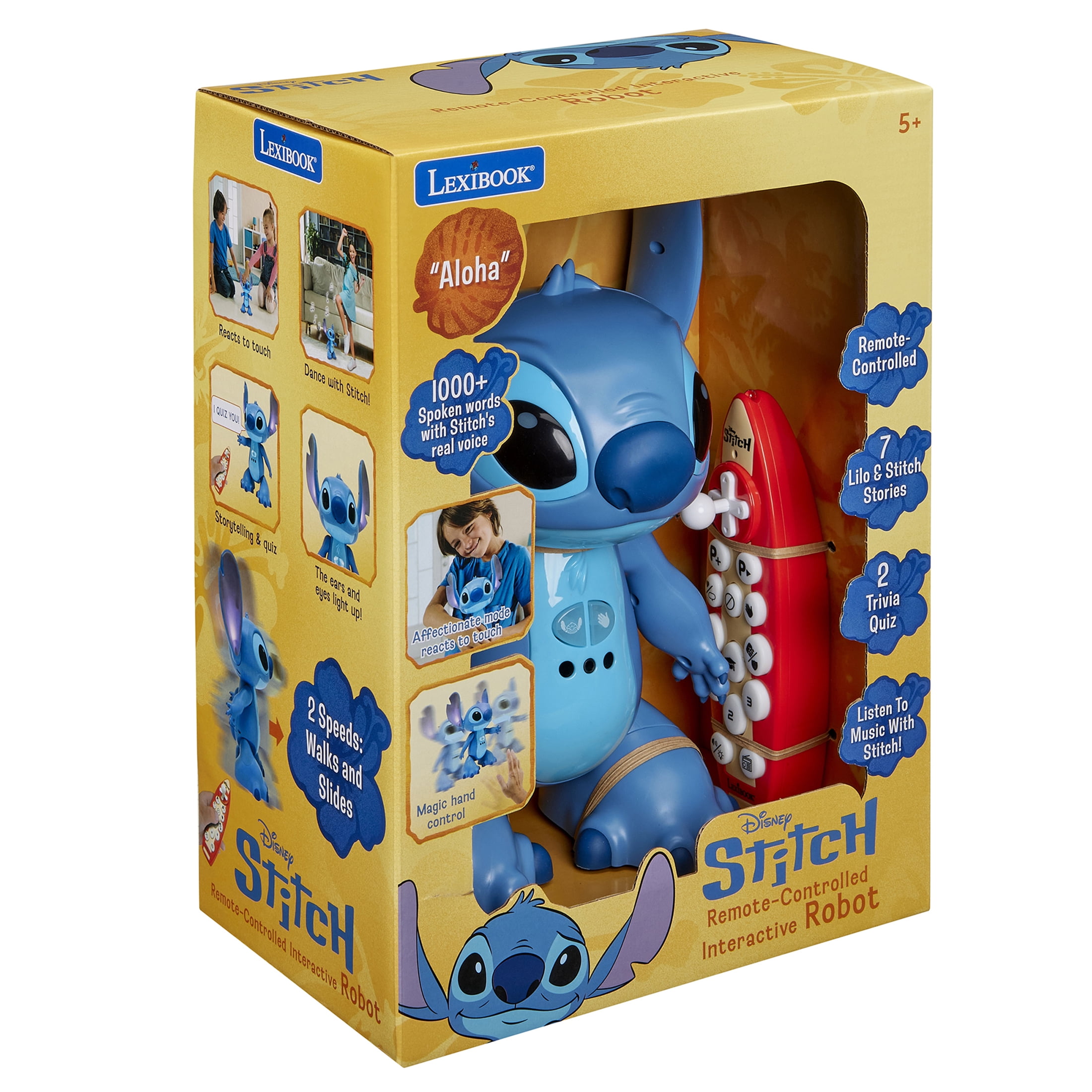 Disney Lilo & Stitch Interactive Talking Robot Toy for Ages 3+ by Lexibook