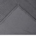 thumbnail image 4 of Better Trends 100% Cotton Queen Bedspread – Soft & Cozy Classic Stripe Coverlet, Machine Washable (102" x 110", Gray) Jullian Collection, 4 of 5