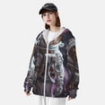 thumbnail image 3 of Balery Cat Astronaut In Space Sudadera ligera de manga larga con capucha y protección solar UPF 50+ para hombre y mujer, ideal para pesca y running-Large, 3 of 7
