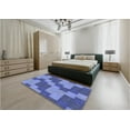 thumbnail image 5 of Ahgly Company Machine Washable Indoor Rectangle Transitional Sky Blue Area Rugs, 2' x 5', 5 of 7