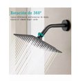 thumbnail image 2 of Xtellar 20cm Regadera Cuadrada Tipo Lluvia De Acero Kit Monomando Negro, 2 of 4