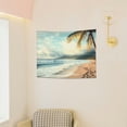 thumbnail image 6 of Creowell Palm Tree Ocean Beach Tapestry Wall Hanging, 100% Polyester, Decorative Wall Art for Bedroom and Living Room 40x30in, 6 of 6