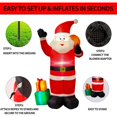 thumbnail image 4 of 6 FT Christmas Inflatable Decorations Santa Claus with Gift Box, Blow up Christmas Yard Decor Built-in Bright LED Light, Giant Xmas Inflatables Decorations for Indoor Outdoor Garden Lawn Party Holiday, 4 of 5