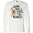 thumbnail image 3 of Inktastic A Girl Who Loves Her Yorkie Long Sleeve T-Shirt, 3 of 5