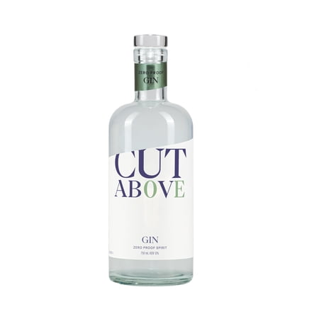 CUT ABOVE Zero Alcohol Gin | Award Winning Premium Non-Alcoholic Spirit for Alcohol Free Cocktails | 25.4 fl. oz. (750mL)