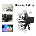 thumbnail image 3 of Solar Lights Outdoor Hwkond Outdoor Solar String Lights, Multi-Color Solar Powered Bell Lights with 8 Modes Decoration Copper Wire Lights for Patio Yard Trees Christmas Wedding, 3 of 6