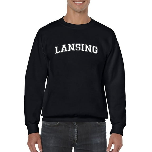 Lansing. Men Sweatshirt, Male 5X-Large