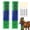 Green, variant on Livestock Scratching Brush for Cattle Horses Goats Sheep Pigs, Cow Scratcher Grooming Tool for Itch Relief Shedding, Easy Mount on Fence Posts Tree Trunks Walls