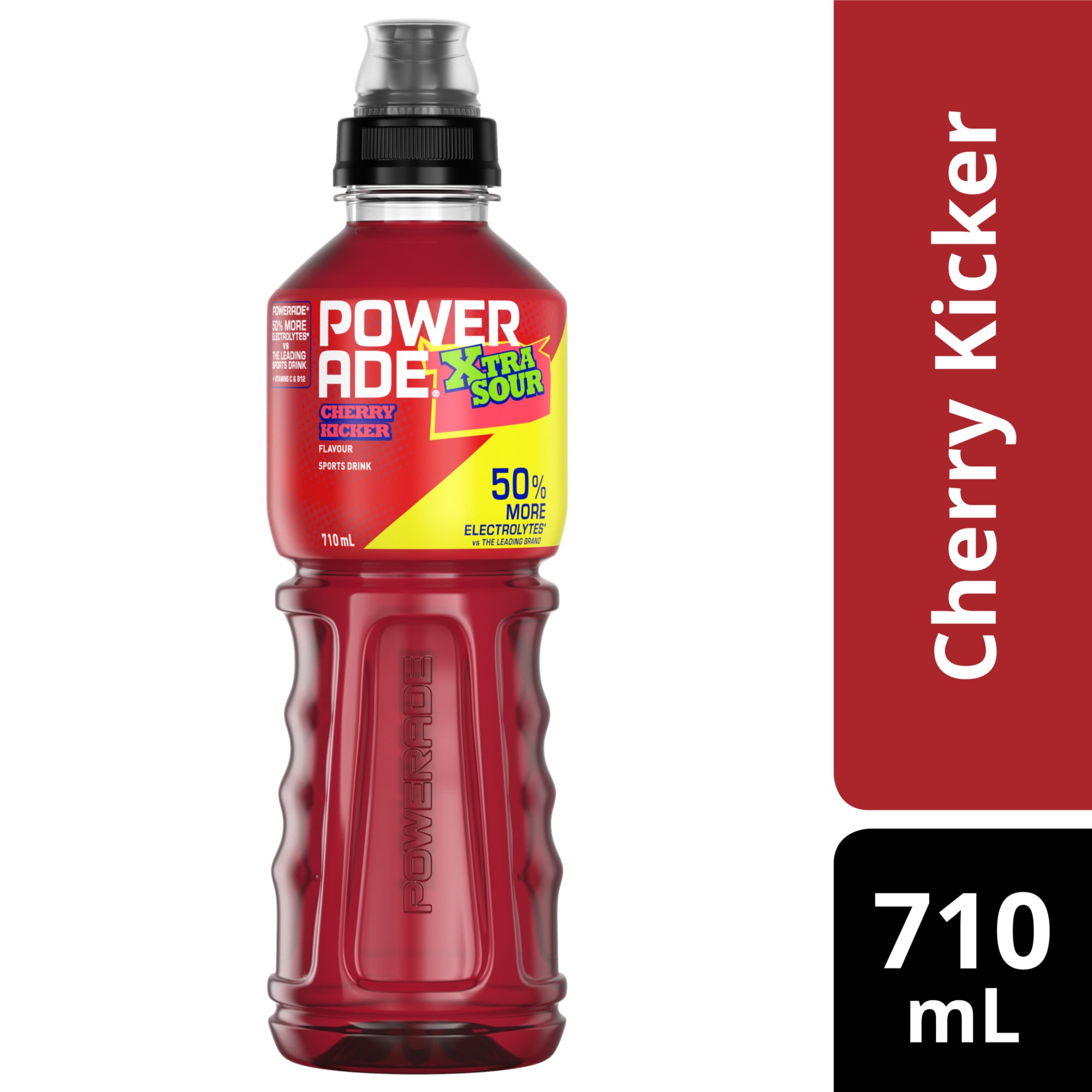 Powerade Xtra Surette Vertige Cerise Bouteille, 710 mL