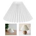 thumbnail image 3 of Cloth Lamp Shade Lampshade Metal Cover Removable Dust- White_28cm, 3 of 8