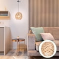 thumbnail image 1 of unbranded Colgante Con Pantalla Tejida En Pasto Beige Para Iluminación Interior, 1 of 6
