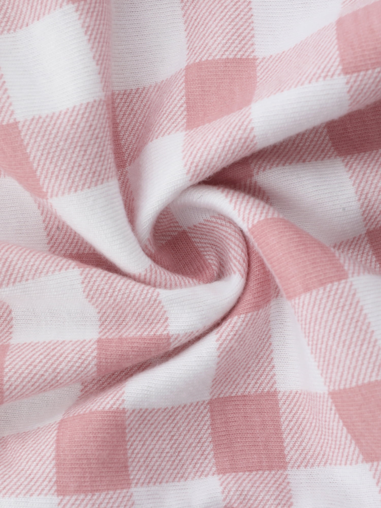 DARING DIVA Women's Plaid Elastic Waist with Pockets Long Lounge Bottoms M Pink Plaid