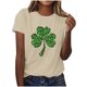 thumbnail image 1 of Mujeres Manga Corta de Verano Tops Impreso Sudadera Casual, Cuello Redondo Blusa Ligera para la Primavera Y el Verano, 1 of 4