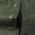 thumbnail image 3 of Men's 100% Cotton Long Sleeve Work Shirt, Casual Button-Down Utility Shirt with Multi Pockets, 3 of 5