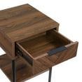 thumbnail image 4 of Better Homes & Gardens Wyatt Geo End Table, Walnut Finish, 4 of 13