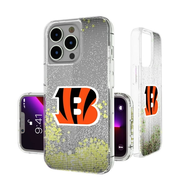 Cincinnati Bengals Linen Logo iPhone Glitter Case