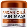 thumbnail image 1 of Mascarilla de aceite de argán marroquí - Hidratante acondicionador profundo para cabello seco extremadamente dañado - Tratamiento reparador hidratante para puntas abiertas - Con colágeno y queratina p, 1 of 5