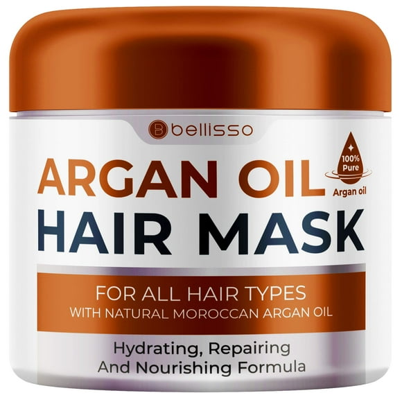 Mascarilla de aceite de argán marroquí - Hidratante acondicionador profundo para cabello seco extremadamente dañado - Tratamiento reparador hidratante para puntas abiertas - Con colágeno y queratina p