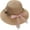 C1, variant on Women's Scalloped Wide Brim Straw Sun Garden Hats Boho Flower Pearl Decor Beach Hat