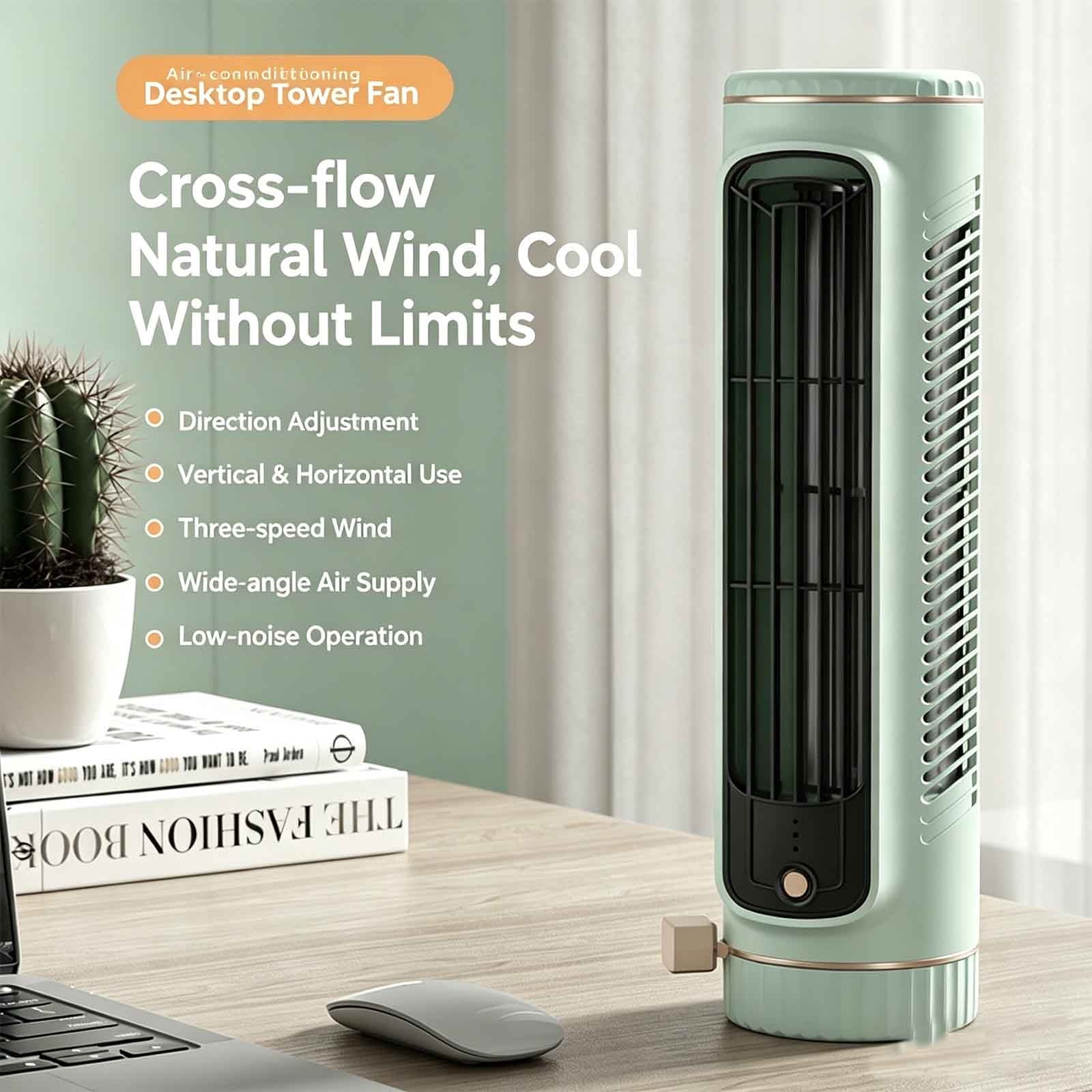 Honmine Portable Air Conditioner, 2026 Upgrade Windowless Mini AC Unit, 3 Speeds Air Cooler with Cool Air Spray Rechargeable for Tent, Desk