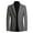 Grey, variant on Men's Wool Slim Fit Blazer Winter Fall Coats Spring Fashion Long Sleeve Suit Jacket Button Pocket Slimming Outerwear Grey Medium