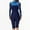 Navy, variant on Full Body Wetsuit for Women Long Sleeve Front Zipper Diving Suit UPF 50 Sun Protection Stretching Fabric for Snorkeling and Surfing