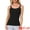 Black, variant on Lace Camisole Tank Cotton Cami Pajamas Undershirt XS Pink