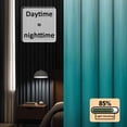 thumbnail image 3 of Teal Ombre Blackout Curtains for Bedroom/Living Room, Pinch Pleated Black Out Curtains, Contemporary Gradient Abstract Art Room Darkening Window Drapes with Hooks 2 Panels, 39"x70", 3 of 8