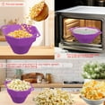 thumbnail image 4 of Usloyux Under $5 Microwaveable Silicone Popcorn Popper,Collapsible Microwave Popcorn Maker Bowl with Lid,Silicone Popcorn Maker,Reusable Popcorn Containers,Dishwasher Safe, 4 of 6
