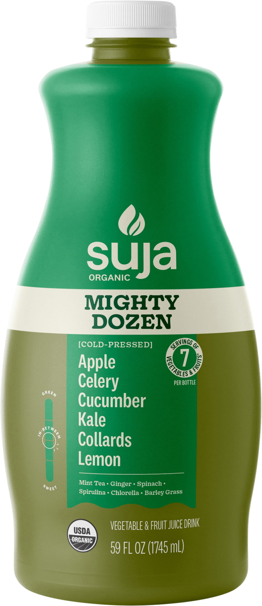 Suja Organic Mighty Dozen Cold Pressed Juice Drink, 59 fl oz Bottle