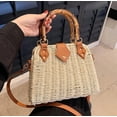 thumbnail image 3 of Summer Straw Bag for Women Beach Rattan Top-Handle Purse Straw Crossbody Clutch Bags Handwoven Tote Handbag 2024, 3 of 8