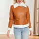 thumbnail image 1 of Chaqueta de piel sintética para mujer, abrigo corto informal de felpa, abrigo, prendas de vestir para otoño e invierno, 1 of 9