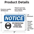 thumbnail image 2 of (2 Pack) Eye Protection Required In This Area Sign, 2 of 7